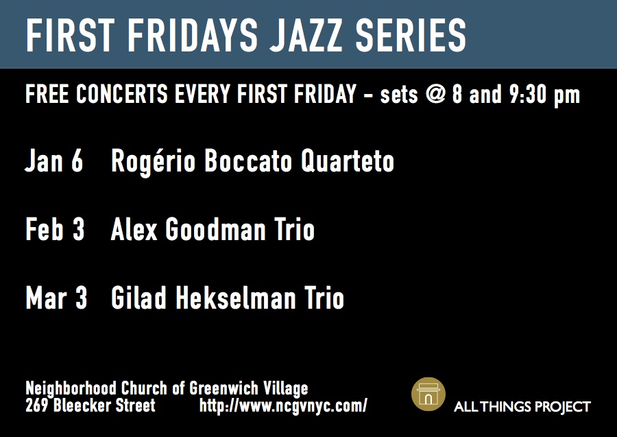 Rogerio Boccato Quarteto @ the First Fridays Jazz Series